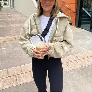 Urban Outfitters Cropped Zip-Up